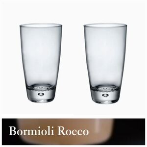 Set of 2 Heavy Highball Luna Tumbler Beverage Glasses EUC | Bormioli Rocco